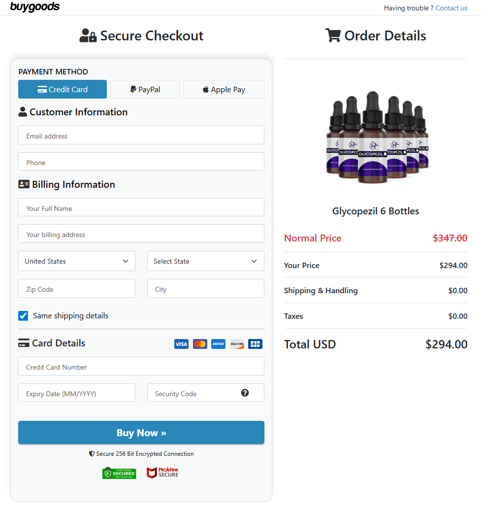 Glycopezil supplement